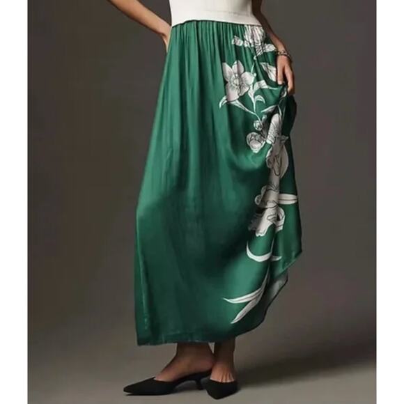 Anthropologie The Thea Sleeveless Twofer Maxi Dress Medium NEW Floral - Picture 2 of 6